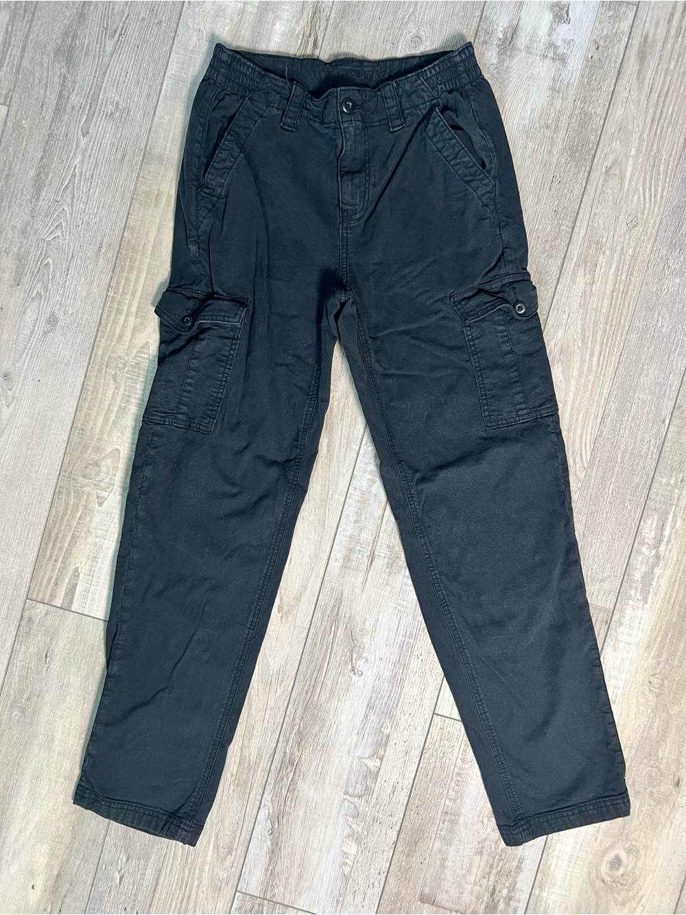American Eagle Women’s Black Cargo Pants - Classic Utility Style